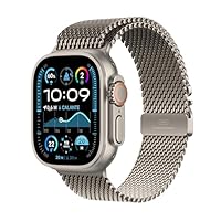 Apple Watch Ultra 2 GPS + Cellular 49 mm Sportwatch con robusta cassa in titanio Naturale e Loop in...