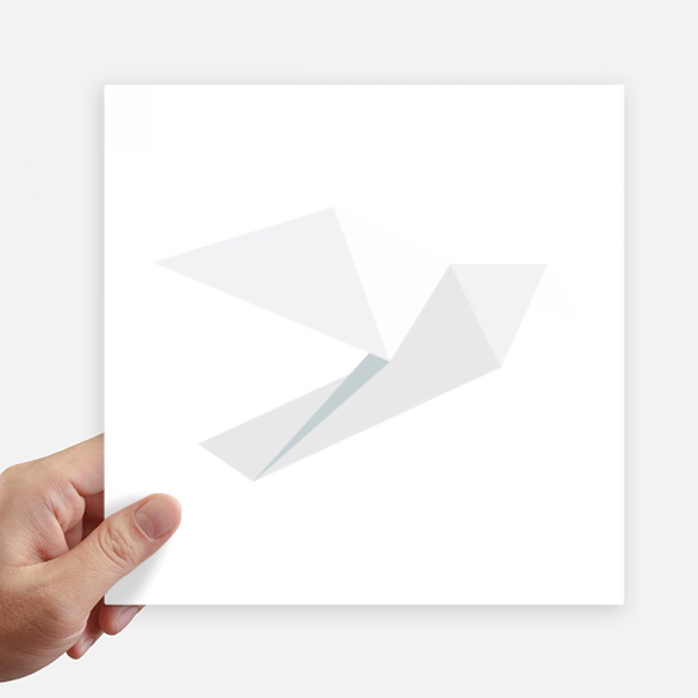 Pegatinas de paloma blanca origami abstracta DIYthinker vinilo pared portátil moto 20x20cm