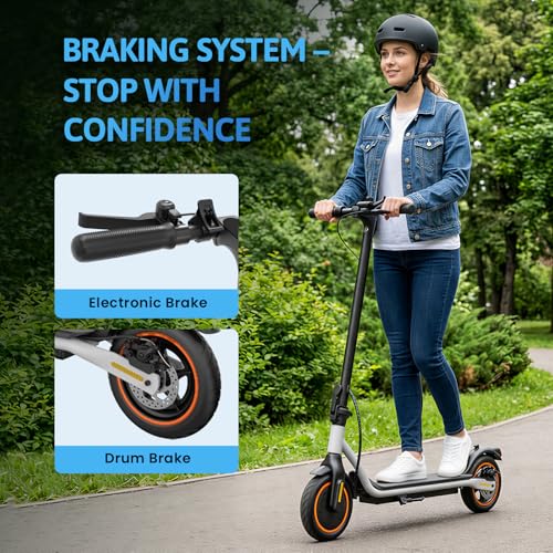 Image of Electric Scooter, 500W /750W Powerful Motor, 22 /25 MPH Top Speed & 23 /28 Miles Range, 9.3 inch /10 inch Tires, Foldable Commuter Scooter for Adults and Teens with Dual Braking,Cruise Control,APP Control