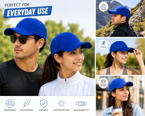 Image of Branded Cap for Men Women Unisex Boy's Girl's Topi Adjustable Strap Free Size Cotton Summer Sports Cricket Gym Dance Free Size