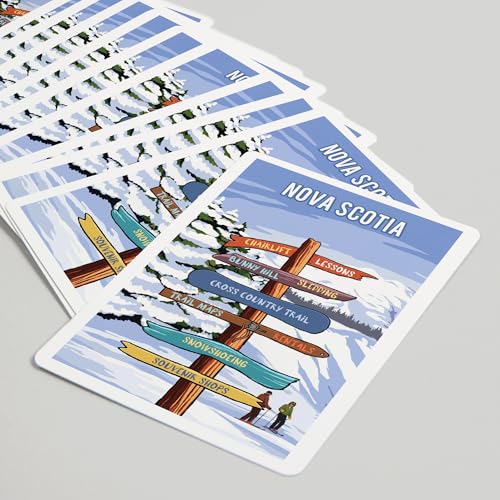 Baraja de poker Lantern Press, 52 cartas, tamaño póker miniatura 5