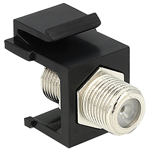 DELOCK Keystone F Buchse > F Buchse schwarz