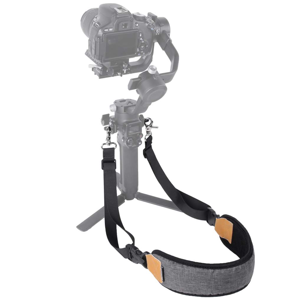 Cinghia a doppio gancio in metallo per alleviare lo stress Cordino per RS 2/RSC 2/Ronin-S/Ronin-SC Spessore morbido e confortevole Cinghia in nylon a tessitura densa Montaggio
