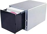 Etagère de Rangement pour CD CD et DVD Boîte de Rangement pour CD Etagère Light Touch Grande capacité 80 disques Transparents Porte-CD Support pour CD de Bureau (Couleur : B)
