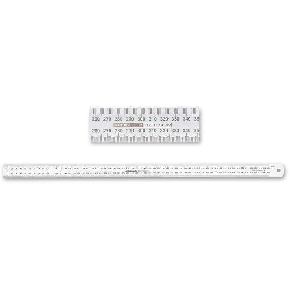 Axminster Precision Stainless Steel Metric Rule - 600mm
