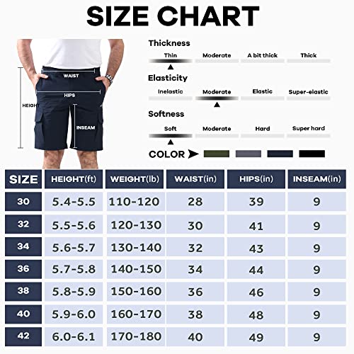 Svacuam Men's Beach Shorts Quick Dry Soild Lightweight(Blue,36) #TOP6