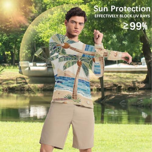 Camisas de sol para hombre UPF 50+ transpirables de diseño exclusivo 4