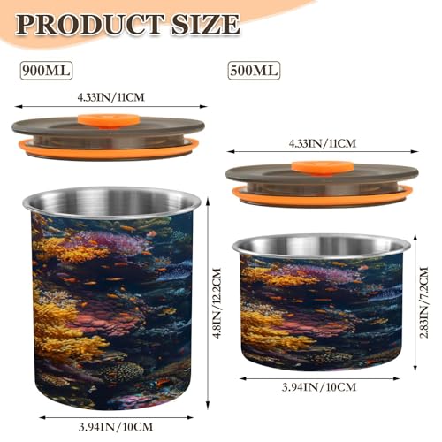 Envase para café hermético acero inoxidable 500 ml miniatura 2