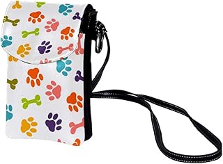 Mini Borsa a Tracolla Artiglio Stampa Osso Telefono Cellulare Carta di Credito Passaporto Piccola Borsa Con Slot per Carte di Credito 19x12x2cm