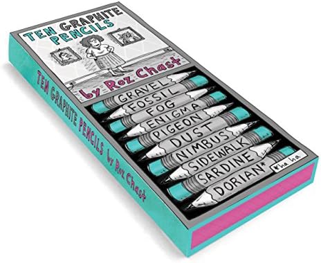 Roz Chast Ten Graphite Pencils: (Cute Office Supplies, Pencils for Students, Back to School Supplies) image 2