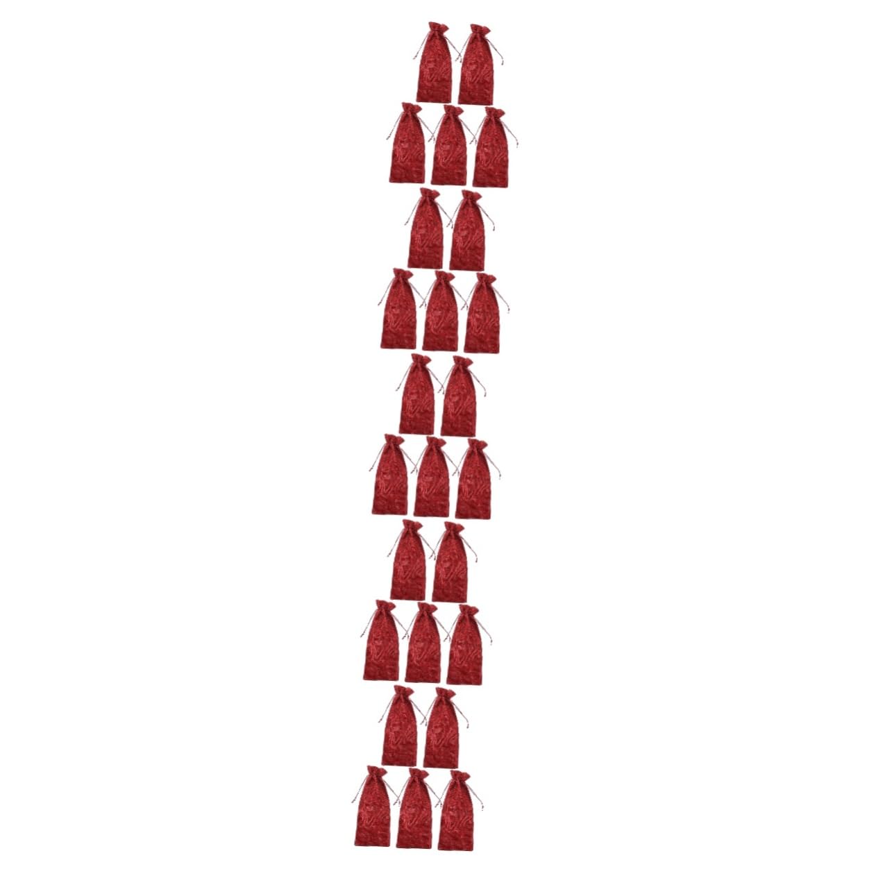 Mobestech 5 Ensembles À Bouteille De Vin en Toile De Jute Boire Canettes De Boissons Gazeuses Empileur Sachet Toile De Jute Noel Poche À Vin À Vin Réutilisable Lin Rouge 5 Pièces * 5