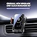 MZYSKJ Touch Rotating Car Phone Holder & Wireless Fast Charger for Car, Gesture Control Clamping, Auto Arm Opening, Built-in Battery, Dual Mount Options for Vent or Dashboard