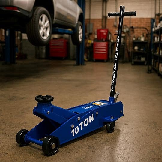 OTC HDJ10 10-Ton Service Jack with 3 Position Locking Handle and 6