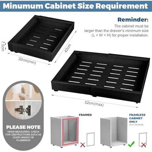 Cajón extraíble cocina ajustable para disfrutar de un almacenamiento cómodo 3