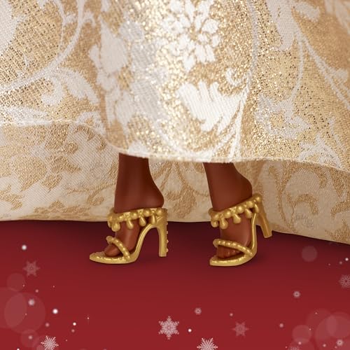 Muñeca Barbie Signature 2025 con vestido plateado y dorado miniatura 4