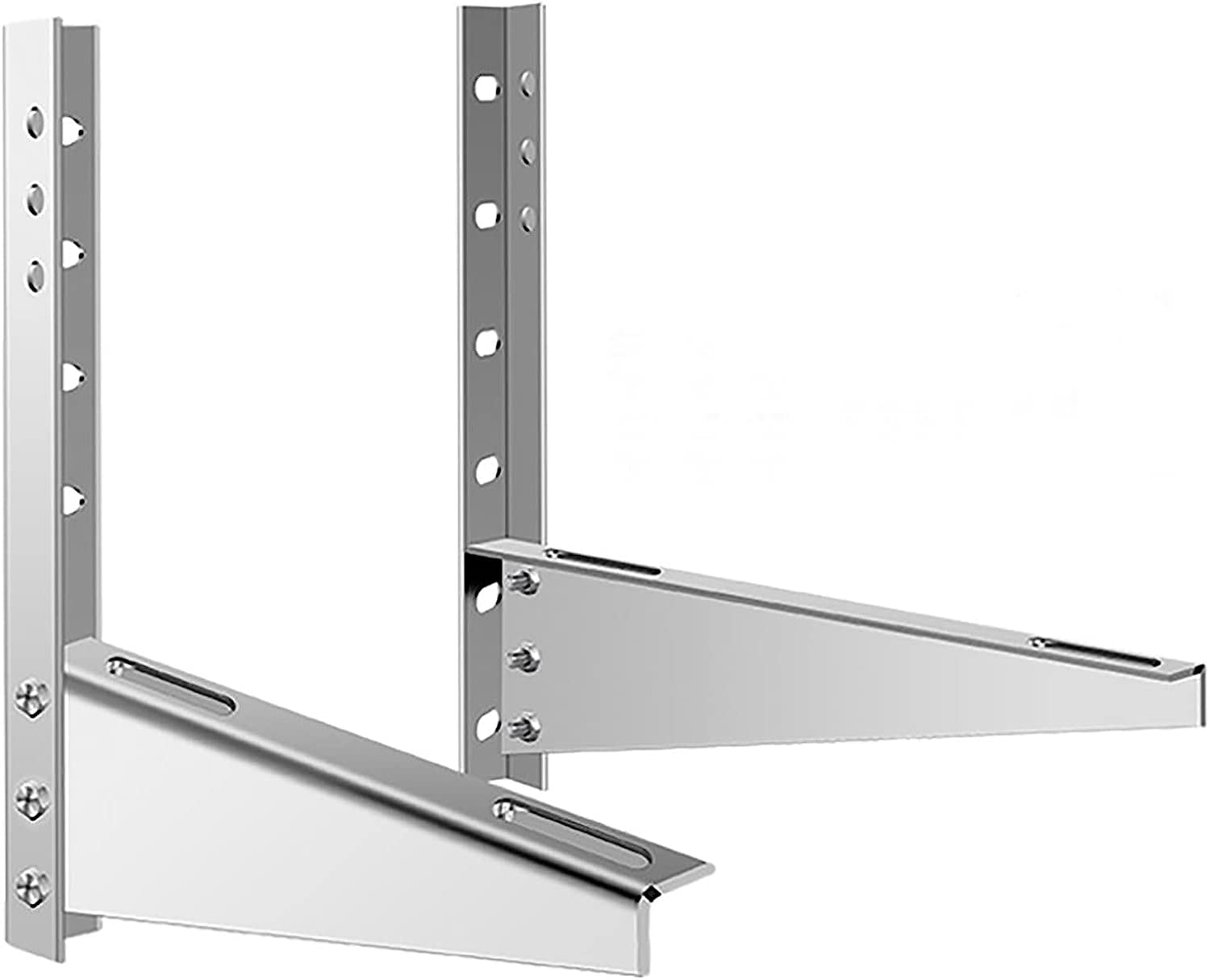 Soporte de Montaje en Pared Exterior, Soporte de Unidad Exterior de Aire Acondicionado de Acero Inoxidable 304 Engrosado