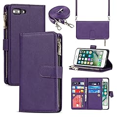 9 Card Slots Lanyard Purple