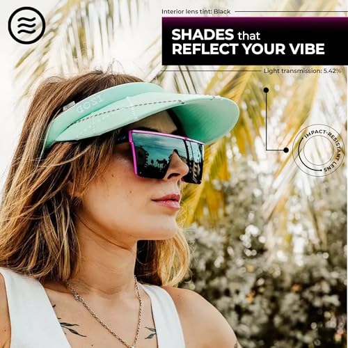 NEVEN LV Polarized Work Sunglasses for Men - Luxe, Vibrant Side Shield Sunglasses - UV Protection Glasses for Pubs & Clubs2