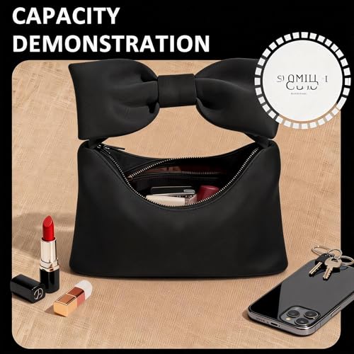 Bolso para mujer, bolso de noche de satén miniatura 5