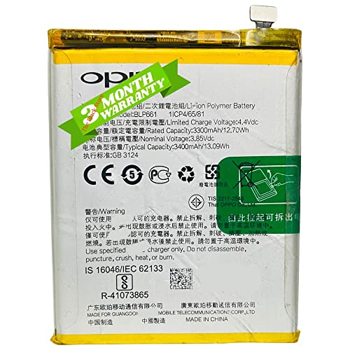 Image of Original Parts for Oppo A3, F7 Parts Model BLP661 (3400mAh) Wiith 90 Days Warranty