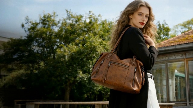 Bolso Tote para mujer TANTOMI suave multi bolsillo miniatura 7