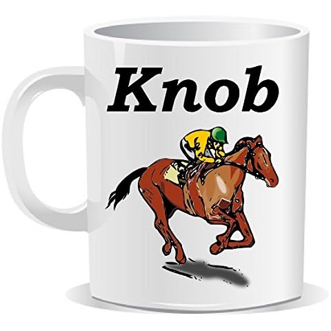 Knob Jockey Mug | Secret Santa Mug | Christmas Xmas | Naughty Swearing Rude Novelty Joke Funny | Tea Coffee | Work Shop Office | Under 10 Pounds Ideas | by Ellis Graphix (TM) Cover