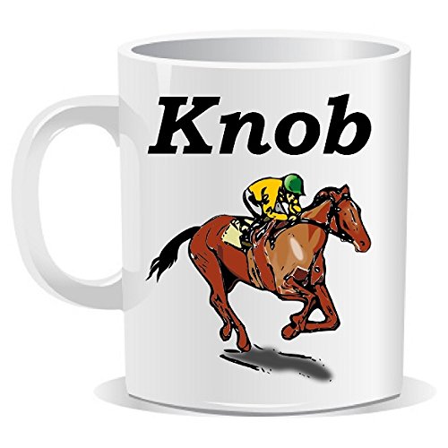 Ellisgraphix Knob Jockey Mug Secret Santa Mug Christmas Xmas Naughty Swearing Rude Novelty Joke Funny Tea Coffee Work Shop Office