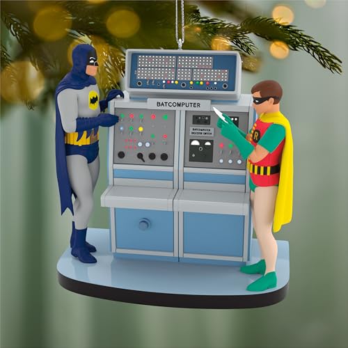 Hallmark Keepsake Décoration de Noël 2026, Batman The Classic TV Series Batcomputer avec lumière et Son, Cadeaux pour Les Fans de DC Comics – vue 3