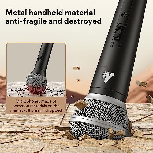 Image of MAONO Dynamic Microphone Wired for Singing, Corded Karaoke Mic with 9.8FT /3M XLR Cable, with On /Off Switch (AU-WDM01)