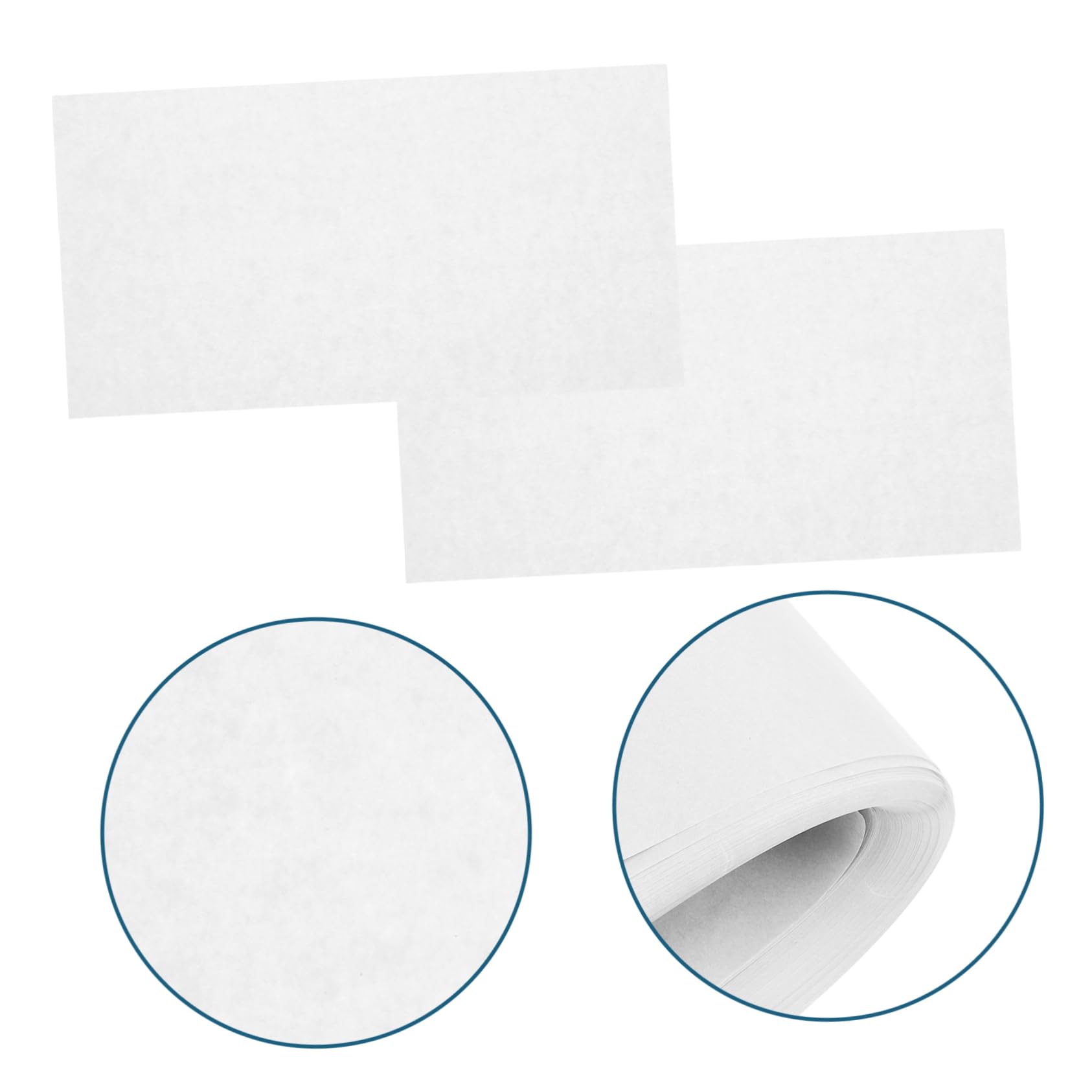 Papier Sulfurisé Feuilles 300 Unités en Papier Silicone Blanc pour Cuisson