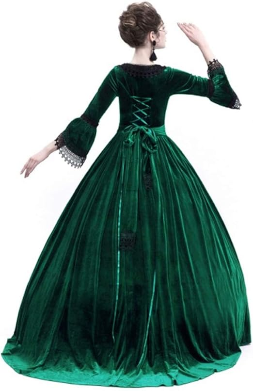 emerald green victorian dress