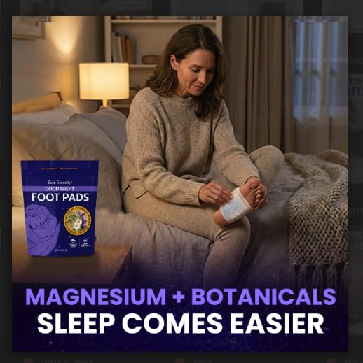 Image of Sole Serenity Good Night Foot Pads - Support Achy Feet I Traditional Herbal Blend, No Prep