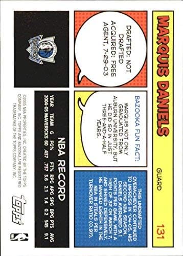 Miniatura 2 de 2005-06 Bazooka #131 Marquis Daniels NBA Basketball Trading Card