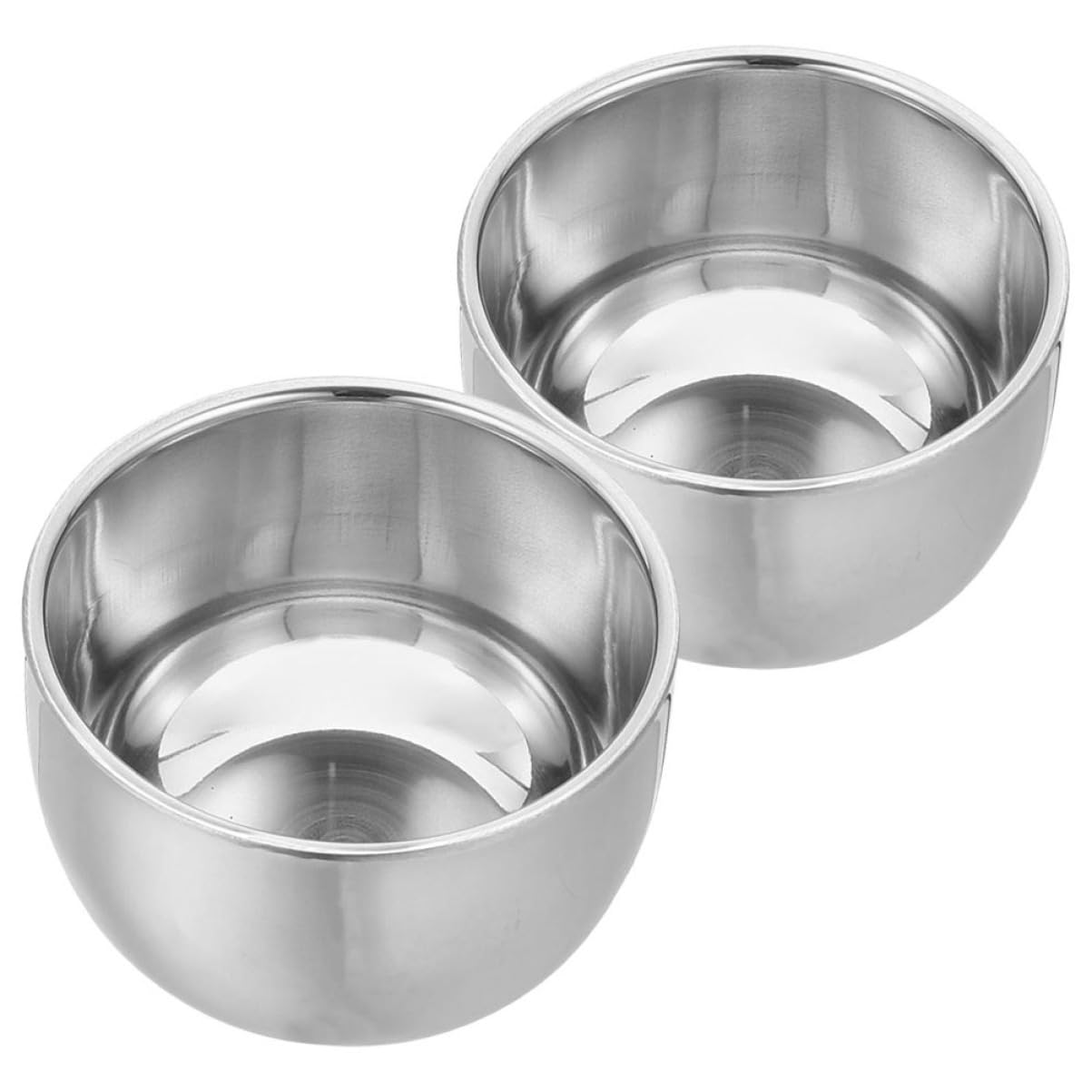 Mikinona Men's Shaving Soap Bowl 200ml Shave Gel for Men Stainless Steel Shaving Cup Shave Soap Mug