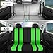 FH Group Striking Striped Car Seat Covers – Full Set, Universal Fit for Front Low Back Seats, Airbag Compatible, Rear Split Bench, Washable Seat Covers for Cars, SUVs, Vans, Sedans – Green