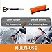 BIRDROCK HOME Snow Brush with Detachable Ice Scraper for Car - Flexible Snow Remover and Windshield Cleaning Tool with Wide Bristle Brush - Winter Sweeper for Auto, SUV - Size: 24
