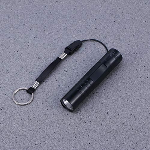 Mini lanterna LED portátil ultra brilhante com cordão para acampamento, caminhada, escalada sem pilh
