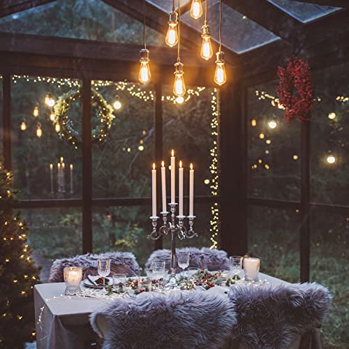 Ascher Dimmable Led Edison Bulbs 60 Watt Equivalent, Eye Protection Led Bulb With 95+ Cri, Warm White 2700K, St58 Vintage Led Filament Bulbs, E26 Base, Pack Of 6 #TOP6