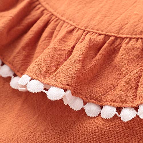 iFCOW Meisje Lange Mouw Jurk, Baby Meisje Jurk Peuter Lange Mouw Ruches Kraag Jurk - Image 4