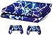 Blue Electric Sticker/Skin für PS4 Playstation-Konsole und Fernbedienung, Aufkleber, ps4sk15