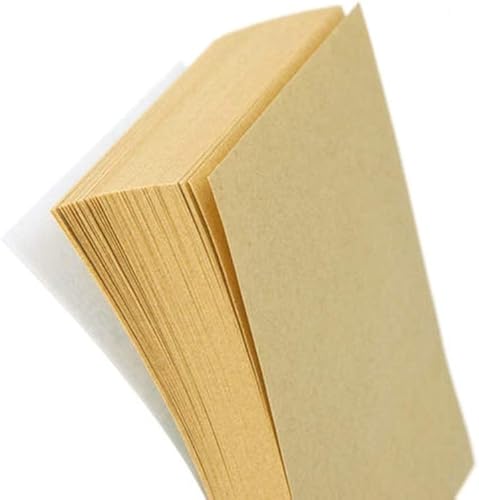 Miniatura 2 de Notas adhesivas Kraft de 3 x 3 pulgadas, 6 almohadillas autoadhesivas, 100 hojasbloc, notas postales para estudio, trabajo, vida diaria (marrón)