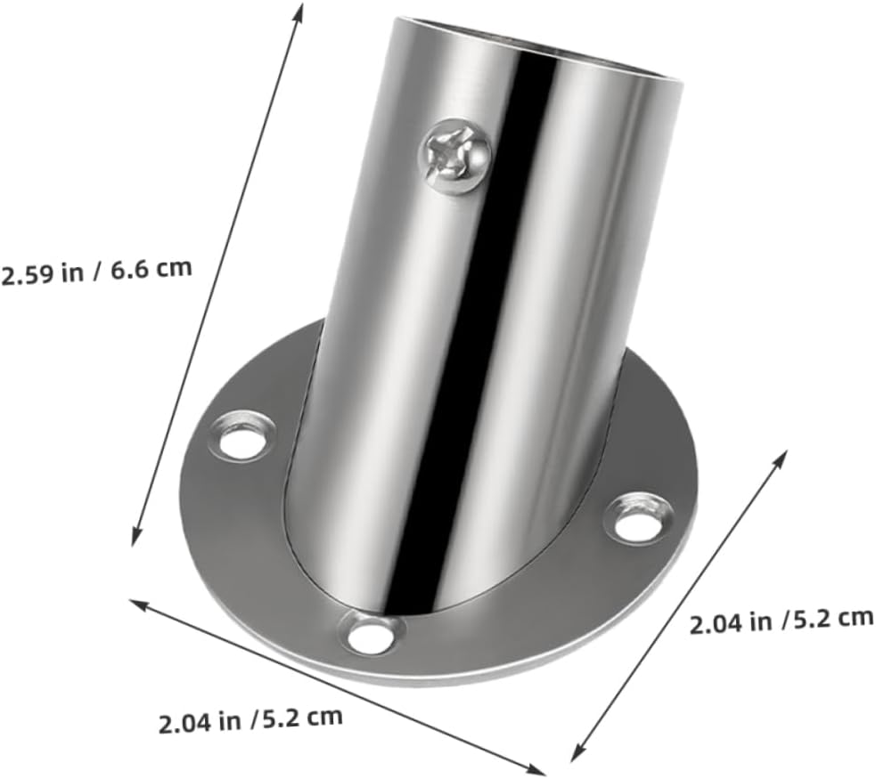 2pcs Stainless Steel Angle Flange Brackets for 26mm Rods