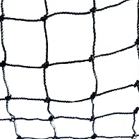JonesSports Pre-Cut #36 Nylon Borderless Protective Backstop Netting for Baseball, Softball, Cricket - UV Resistant, 365 lbs Strength