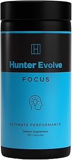 ROAR AMBITION Genuine Hunter Focus Premium Nootropic Brain Supplement for Memory and Focus - US Made with All Natural Ingredients Incl L-Theanine, Bacopa Monnieri & Lion's Mane