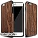NeWisdom Unique Design Slim iPhone 6 Plus 6S Plus Wood Case 5.5 inch Thin Slim Non Slip Eye Catching Cover Sandalwood