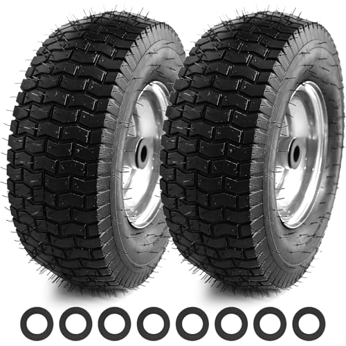 13x5.00-6 Tire and Wheel, Set of 2 Rubber Pneumatic Riding