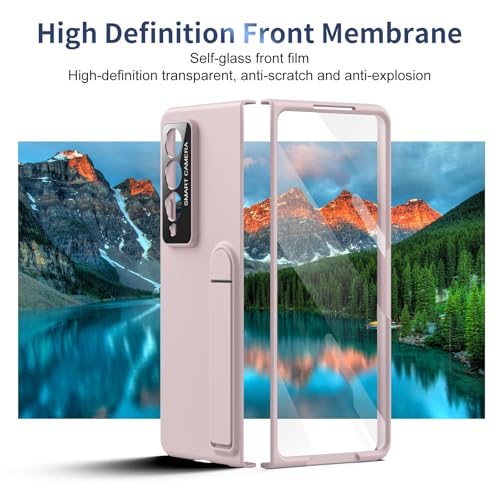 Coque rigide Samsung Galaxy Z Fold 4 rose premium ajustement parfait