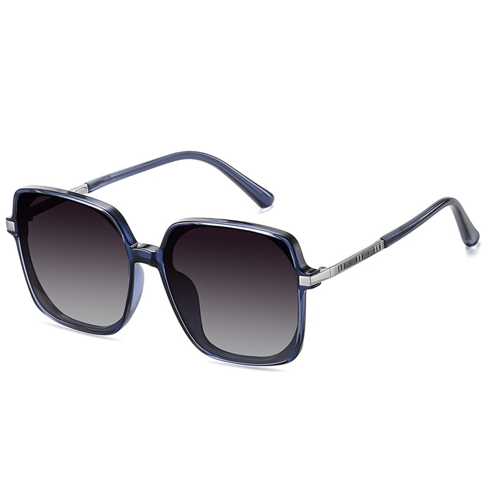 EkeNoz Gafas de sol cuadradas con montura grande for mujer, polarizadas, for vacaciones al aire libre, tendencia en la playa, gafas de sol UV400, regalo