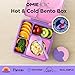 OmieBox Bento Box for Kids - Insulated Bento Lunch Box with Leak Proof Vacuum Insulated Food Jar - 3 Compartments, Two Temperature Zones (Unicorn Pink)