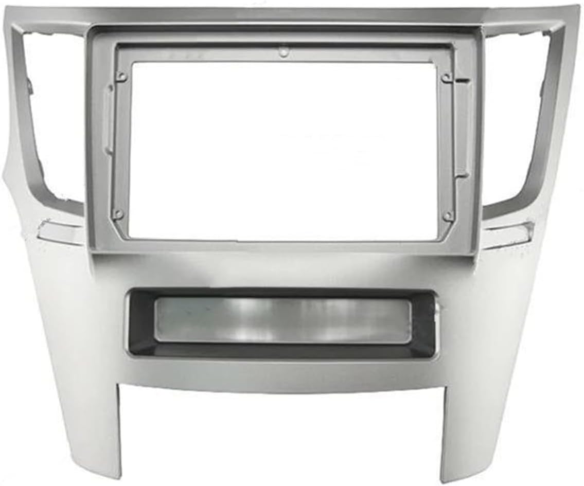 Car Fascia Radio Panel 9 Inch Car Frame Fascia Adapter Radio Dash Fitting Panel Kit, for Subaru, for Outback, for Legacy 2009 2010 2011 2012 2013 2014 2015 RHD
